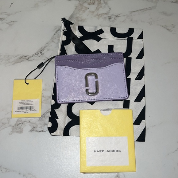 New! MARC JACOBS The Utility Snapshot Card Case Lavender Multi - Picture 2 of 7